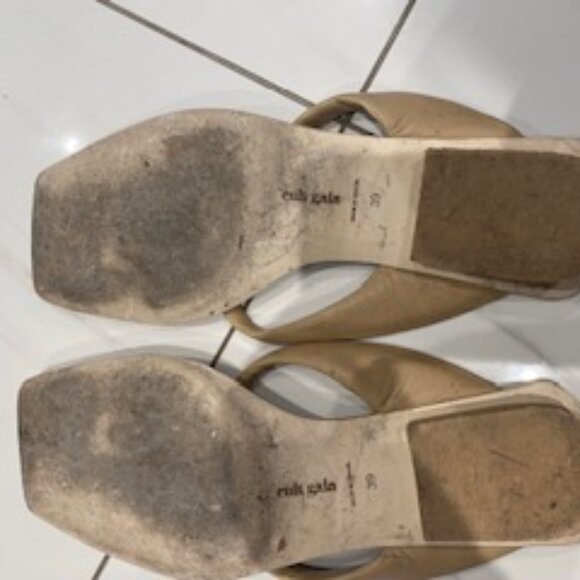 Clear Out-VGUC Cult Gaia Jasie Leather Thong Sandals sz 39 - Picture 8 of 11